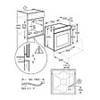 ELECTROLUX - Electrolux 600 SurroundCook®  Four encastrable 65 L, classe A, chaleur tournante pulsée, auto nettoyant AquaClean, noir (EOF3H50BK) - vignette