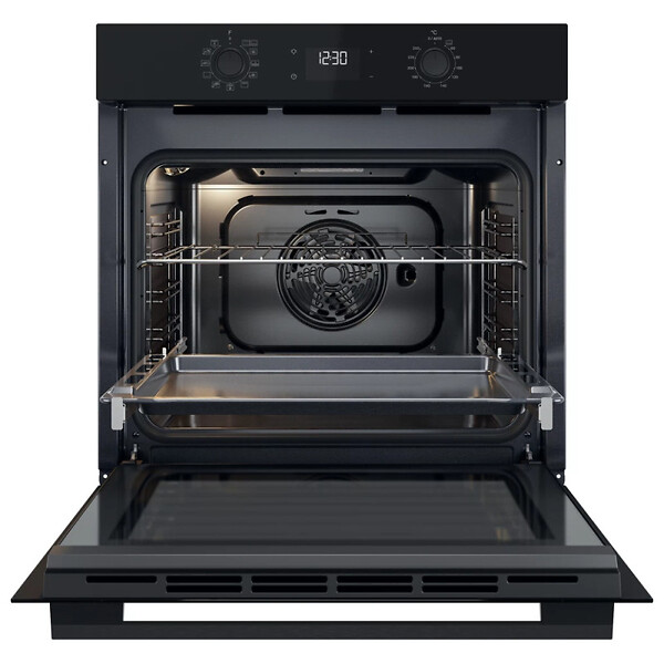 WHIRLPOOL - Whirlpool Four encastrable 71 L, 8 programmes cuisson, chaleur tournante pulsée, fonctions levage de pâtes, pizzas (OMK58CU1SB) - large