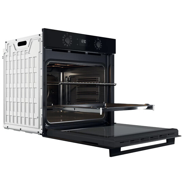 WHIRLPOOL - Whirlpool Four encastrable 71 L, 8 programmes cuisson, chaleur tournante pulsée, fonctions levage de pâtes, pizzas (OMK58CU1SB) - large