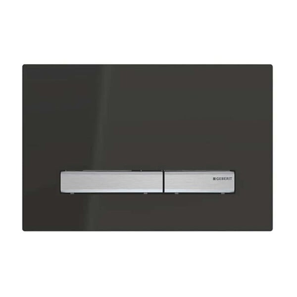 GEBERIT - Plaque de déclenchement Sigma 50, noir boutons chrome (115.788.DW.2) - large