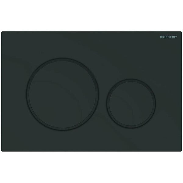 GEBERIT - Plaque de déclenchement WC DUOFIX Sigma 20, Noir Mat (115.882.16.1) - large