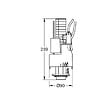 GROHE - Soupape pneumatique double commande Dual Flush, chrome (G42774000) - vignette