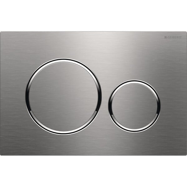 GEBERIT - Sigma 20 nouveau modele acier inoxydable, brossé/poli (115.882.SN.1) - large