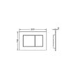 TECE - TECEnow Plaque de commande double touche, Chromé Brillant (9.240.401) - vignette
