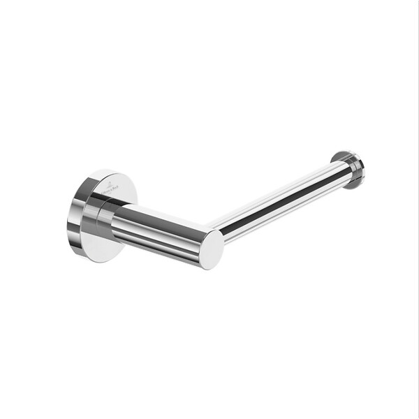 VILLEROY & BOCH - Elements - Tender Porte  papier toilette sans couvercle, 177 x 83 x 54 mm, Chrome (TVA15101400061) - large