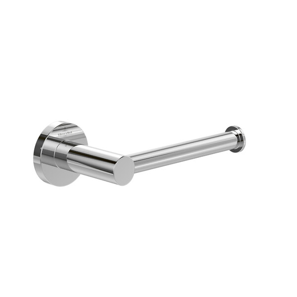 VILLEROY & BOCH - Elements - Tender Porte  papier toilette sans couvercle, 177 x 83 x 54 mm, Chrome (TVA15101400061) - large
