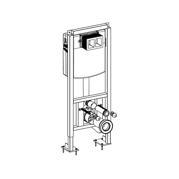 VILLEROY & BOCH - ViConnect Bâti-support autoportant pour WC suspendu (92246500) - large