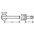 HANSGROHE - Hansgrohe Logis Universal Support de rouleau de rechange, Chrome (41726000) - vignette
