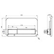VILLEROY & BOCH - Villeroy & Boch VICONNECT plaque de déclenchement chrome (92249061) - vignette