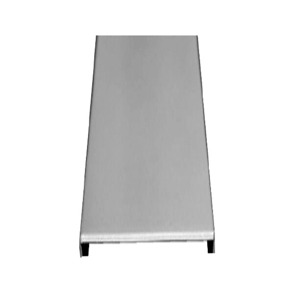 GLASSBLOCKS - Glassblocks Barre de finition pour briques en verre 8x1x200 cm, inox brossé (GBLNEREZKN2M) - large