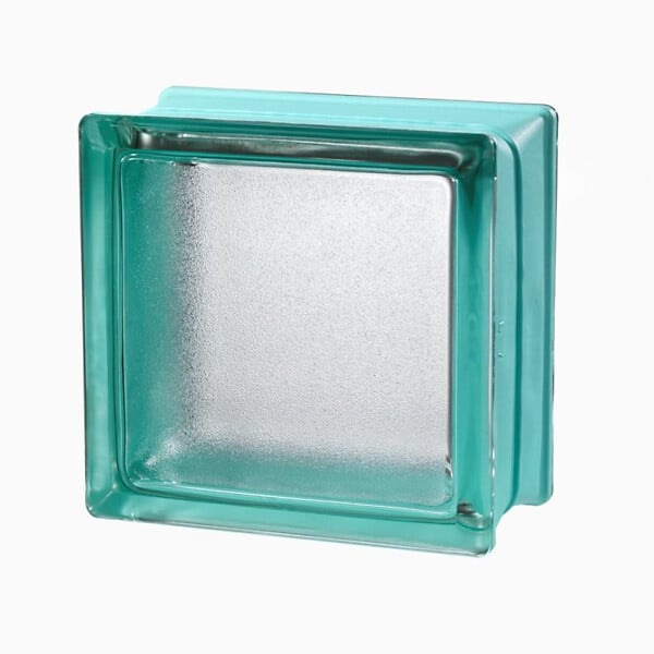 GLASSBLOCKS - Glassblocks Luxfera brique de verre 15x15x8 cm, vert transparent brillant (MGSMIN) - large