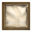 GLASSBLOCKS - Luxfera brique de verre 19x19x8 cm, Brun transparent brillant (1908WBR) - vignette