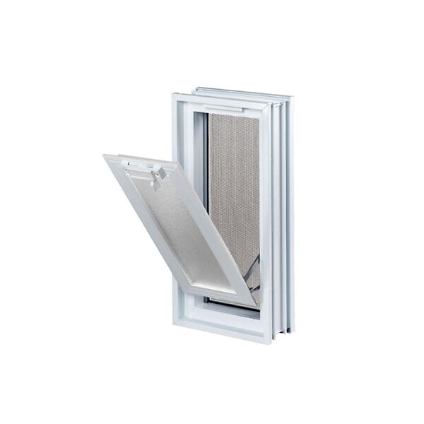 GLASSBLOCKS - fenêtre de ventilation pour briques de verre 19x38cm, blanc (GBMR1938) - large