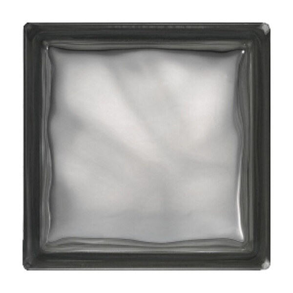 GLASSBLOCKS - Luxfera brique de verre 19x19x8 cm, Gris transparent brillant (1908WGREY) - large