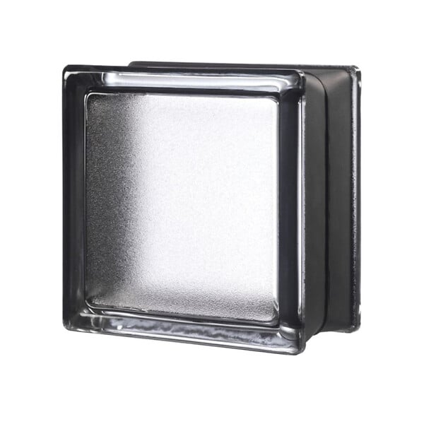 GLASSBLOCKS - Glassblocks Luxfera brique de verre 15x15x8 cm, gris transparent brillant (MGSLIC) - large