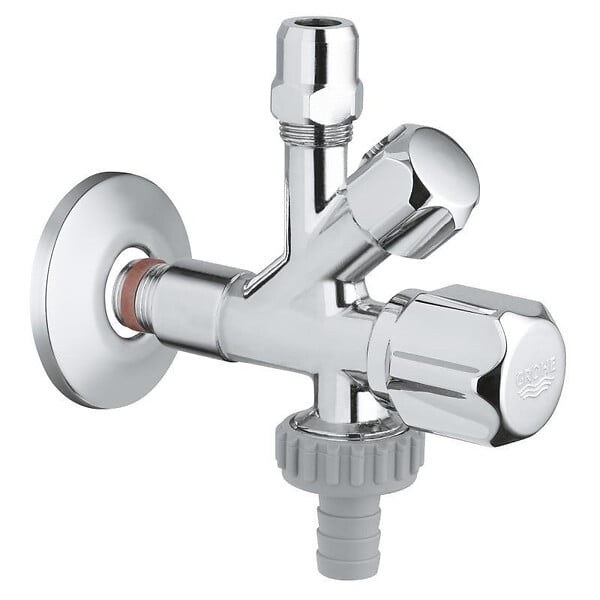 GROHE - Robinet de réglage double 1/2″, chromé (22036000) - large