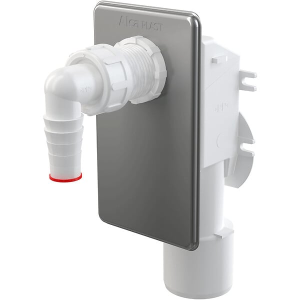ALCA - Alca Siphon encastrable pour lave linge en acier inoxydable (APS3) - large