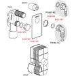 ALCA - Alca Siphon encastrable pour lave linge en acier inoxydable (APS3) - vignette