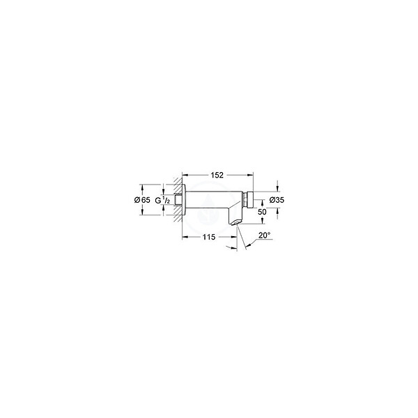 GROHE - EUROECO COSMOPOLITAN T ROBINETTERIE TEMPORISÉE, chrome (36266000) - large