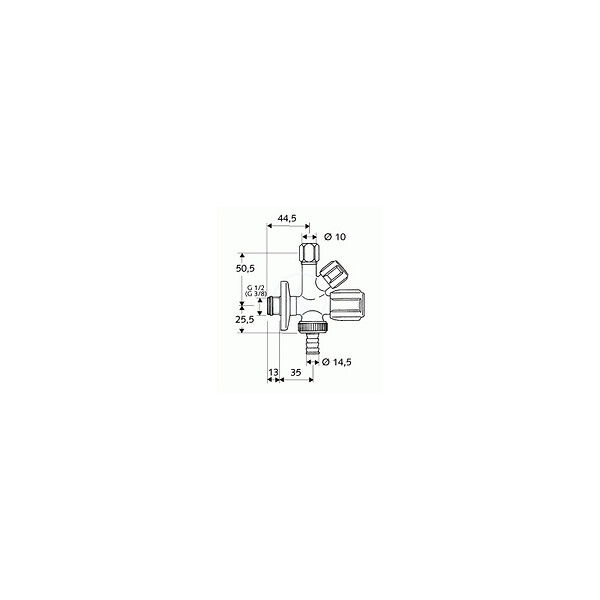 SCHELL - COMFORT - Robinet d'équerre combiné (035510699) - large