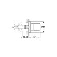 GROHE - Set d'extension universel thermostatique 2 poignées, 25mm (14058000) - vignette