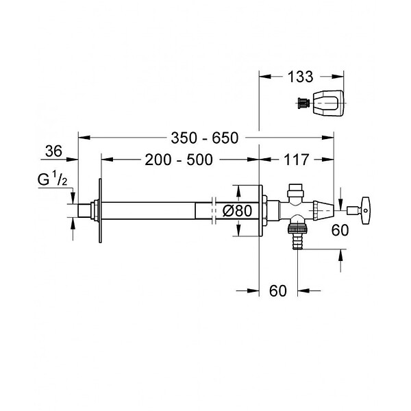 GROHE - Grohe Eggemann  Robinet de jardin 1/2" (41208000) - large