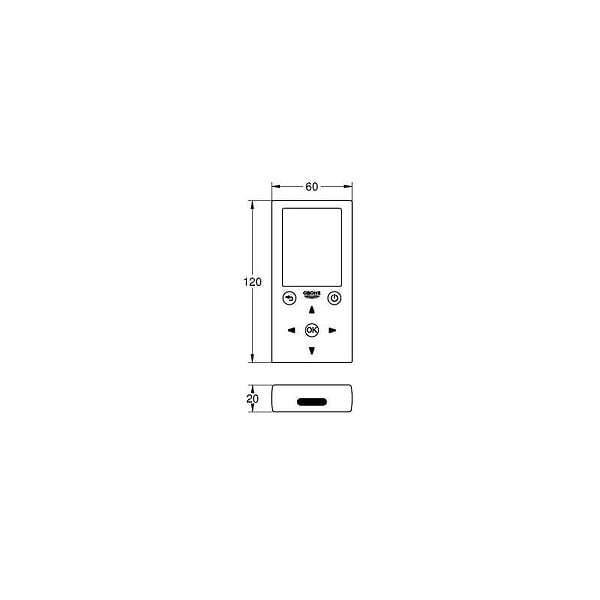 GROHE - Grohe Universal Télécommande électronique pour robinetterie Grohe à infrarouge (36407001) - large