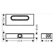 HANSGROHE - Hansgrohe uBox, corps d'encastrement pour caniveaux de douche linéaires 33,8 cm (01000180) - vignette