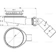 ALCA - Bonde de douche ultra plate (A491CR) - vignette
