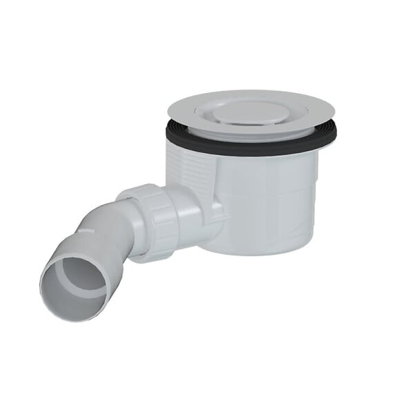 SWISS AQUA TECHNOLOGIES - Siphon design pour receveur de douche 90 x 40/50m, couvercle blanc (E90KOB) - large