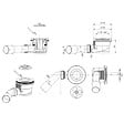 SWISS AQUA TECHNOLOGIES - Siphon design pour receveur de douche 90 x 40/50m, couvercle blanc (E90KOB) - vignette
