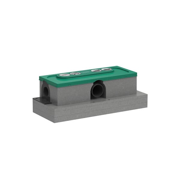 HANSGROHE - Hansgrohe uBox, corps d'encastrement pour caniveaux de douche linéaires 33,9 cm (01001180) - large