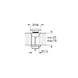 GROHE - Bonde de vidage clic-clac GROHE 65807000 - Ø 64 mm - Chrome - vignette