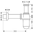 HANSGROHE - Siphon lavabo et bidet - Laiton - vignette