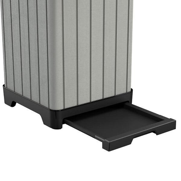 CENTRALE BRICO - Poubelle Rockford 125 L gris, l.41 x H.87.4 x P.41 cm - large