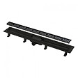 ALCA - Caniveau de douche 850 mm avec grille, noir mat (APZ10BLACK-850M) - vignette