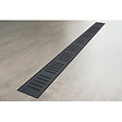 ALCA - Caniveau de douche 850 mm avec grille, noir mat (APZ10BLACK-850M) - vignette