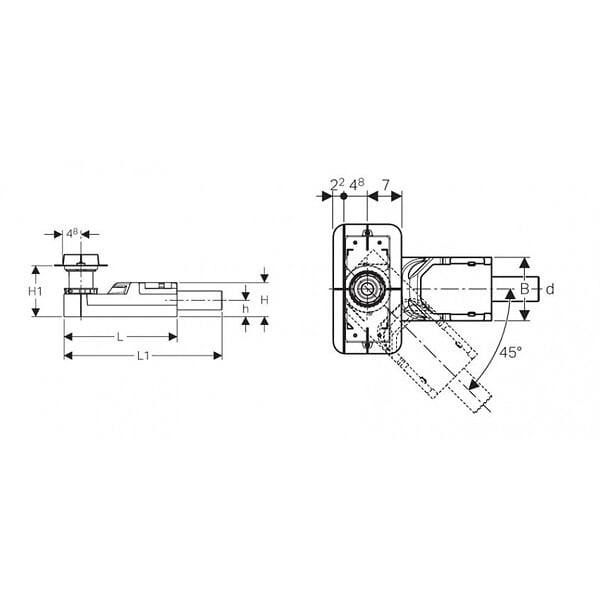 GEBERIT - CleanLine Kit d'encastrement pour canivelles de douche, hauteur de chape à partir de 65mm (154.152.00.1) - large