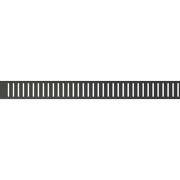 ALCA - Alca Grille pour caniveau, Noir mat (PURE-950BLACK) - large