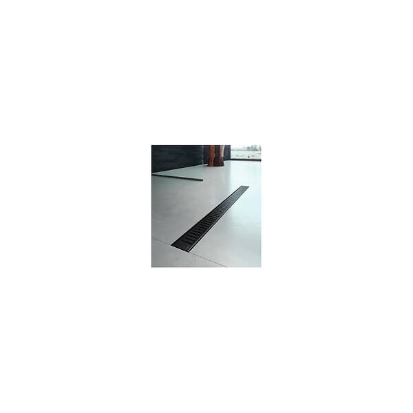 ALCA - Alca Grille pour caniveau, Noir mat (PURE-950BLACK) - large