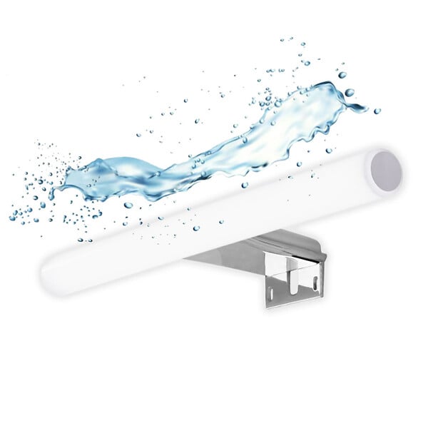 FOCCO - Applique pour miroir LED Irene 50x3,6 cm 5700 K blanc, 9 W, IP44, chrome (IRENE500NEW) - large