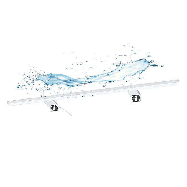 FOCCO - Applique pour miroir LED Esther 80x2,9 cm 5700 K blanc, 10 W, IP44, chrome (ESTHER800NEW) - large