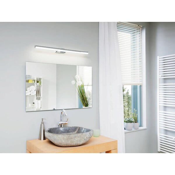 EGLO - Eglo Vadumi Applique murale pour miroir LED 78cm, 4000K Blanc neutre, Acier (97083) - large