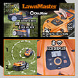 LAWNMASTER - Robot tondeuse autonome 24V sans fil périmétrique avec station de charge - Max 500m² - vignette