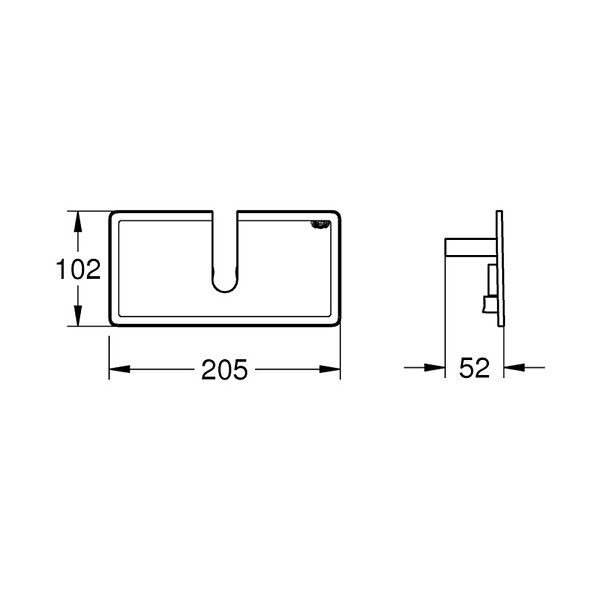 GROHE - Grohe Euphoria System 260 tablette EasyReach, blanc (G26362LN1) - large