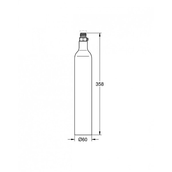 GROHE - Blue - bouteille de CO2 425 g - 4 pièces (40422000) - large