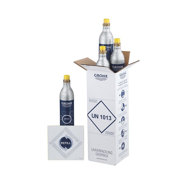GROHE - Blue - bouteille de CO2 425 g - 4 pièces (40422000) - large