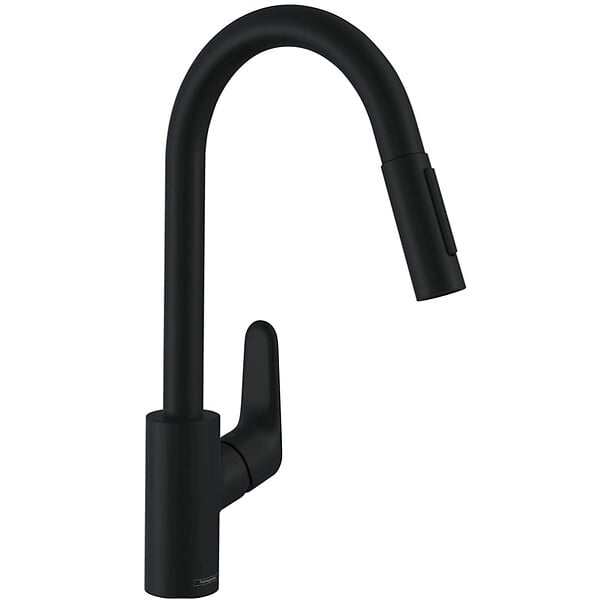 HANSGROHE - Focus M41 Mitigeur de cuisine 240 noir mat, avec douchette extractible 2 jets (31815670) - large