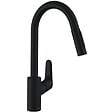 HANSGROHE - Focus M41 Mitigeur de cuisine 240 noir mat, avec douchette extractible 2 jets (31815670) - vignette