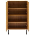 HAPPY GARDEN - Vaisselier en bois 2 portes 80cm STINNA - vignette